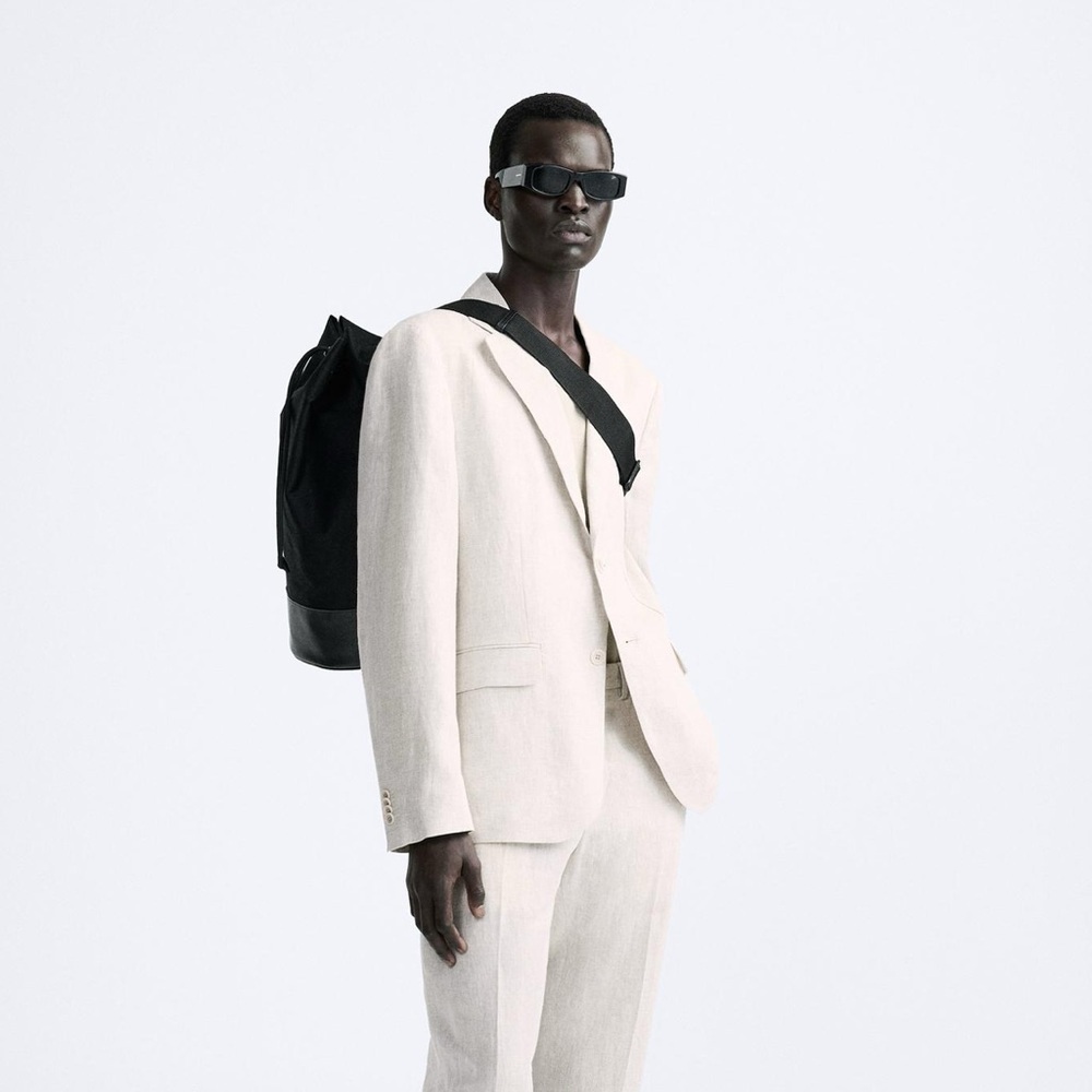 ZARA Suit Jacket in 100% linen‎ - Picture 3 of 8